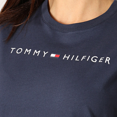 Tommy Hilfiger - Robe Femme Logo 1639 Bleu Marine