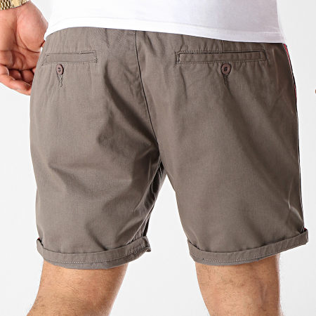 Brave Soul - Short Chino A Bandes Smithtapepb Gris