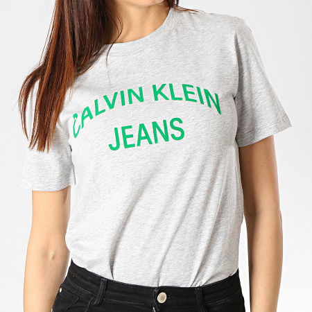 Calvin Klein - Tee Shirt Femme Institutional Logo 0743 Noir