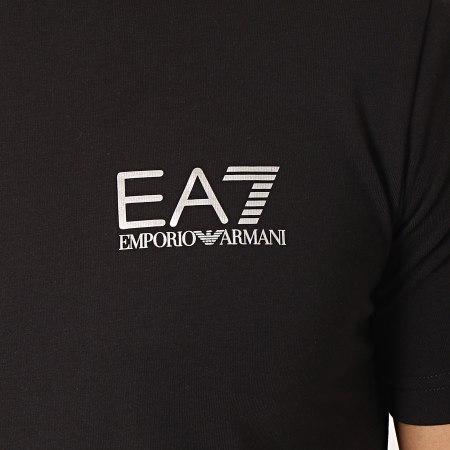 EA7 Emporio Armani - Tee Shirt A Bandes 3GPT33-PJL2Z Noir Blanc Doré