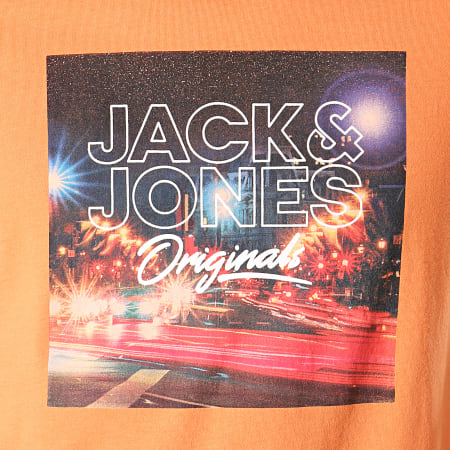 Jack And Jones - Tee Shirt Nitelife Orange