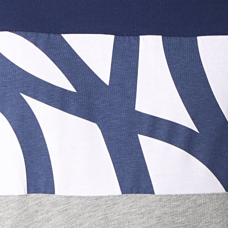 Majestic Athletic - Tee Shirt MLB New York Yankees Cut Sew Bleu Marine Gris Chiné 