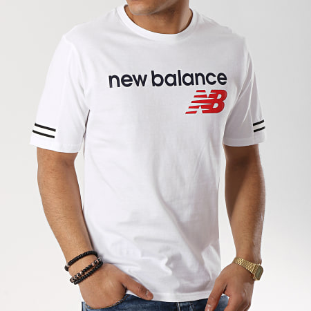 New Balance - Tee Shirt Heritage 691490-60 Blanc 