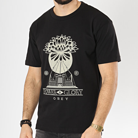 Obey - Tee Shirt Power And Glory Noir