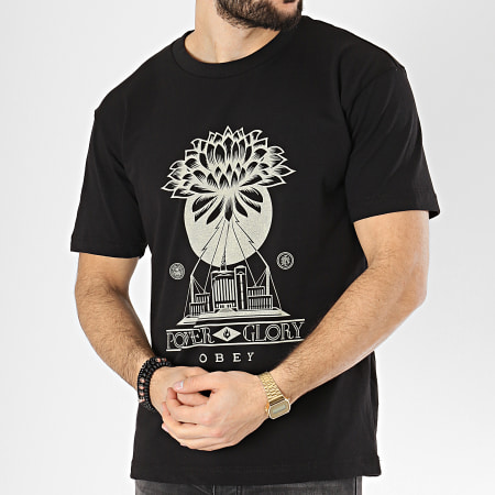 Obey - Tee Shirt Power And Glory Noir