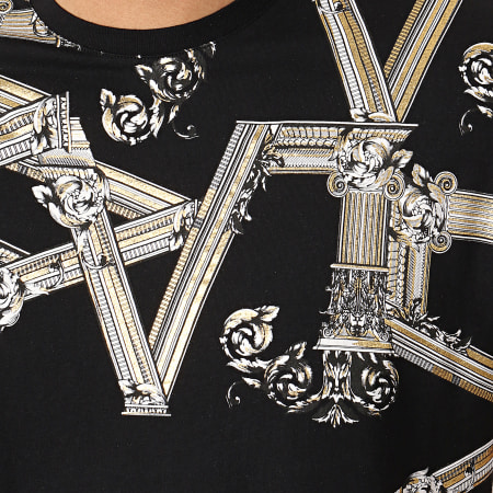 Versace Jeans Couture - Tee Shirt Print 15 B3GTB72D-36609 Noir Renaissance Doré