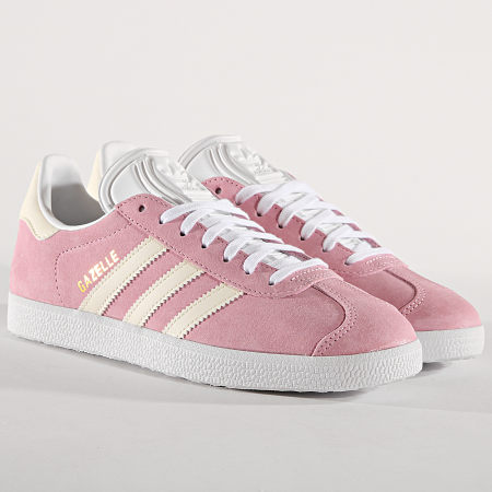 Adidas Originals - Baskets Femme Gazelle F34327 True Pink Ecrtin Footwear White