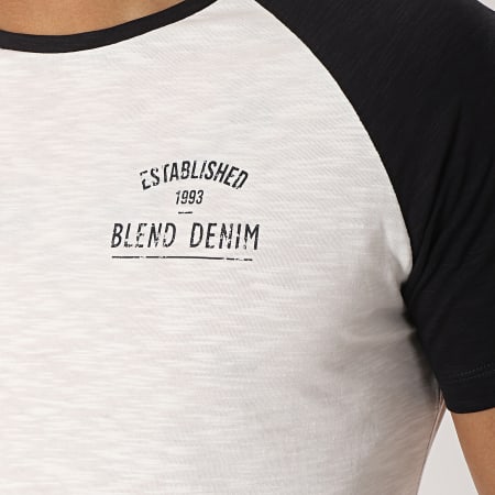 Blend - Tee Shirt 20707852 Blanc Noir