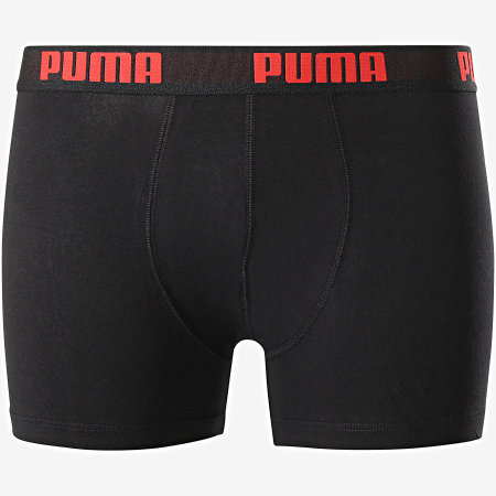 Puma - Lot De 2 Boxers 521015001 Noir Rouge