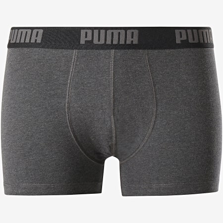 Puma - Juego De 2 Boxers 521015001 Negro Gris Carbón