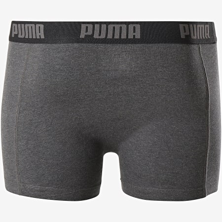 Puma - Lot De 2 Boxers 521015001 Noir Gris Anthracite