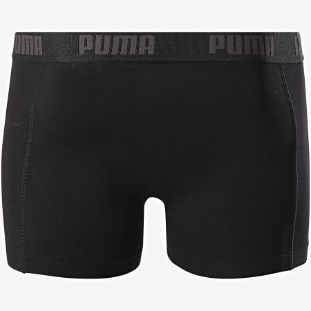 Puma - Lot De 2 Boxers 591015001 Noir Gris Anthracite