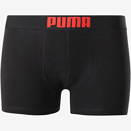 Puma - Lot De 2 Boxers 651003001 Noir Rouge