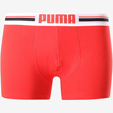 Puma - Set di 2 boxer 651003001 Nero Rosso