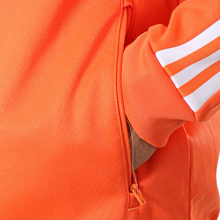 Adidas Originals - Veste De Sport A Bandes Beckenbauer DZ4574 Orange Fluo