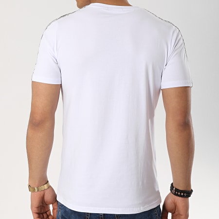 Berry Denim - Tee Shirt Avec Bandes 107 Blanc Serpent