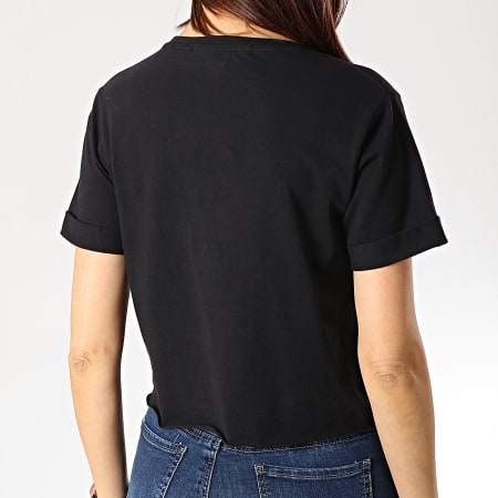 Guess - Tee Shirt Crop Femme P92A41-I3Z00 Noir