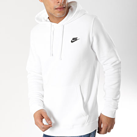 Nike - Sweat Capuche Sportswear 804346 Blanc
