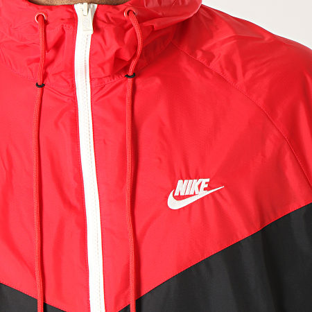 Nike - Coupe-Vent Sportswear Windrunner AR2191 Noir Rouge 