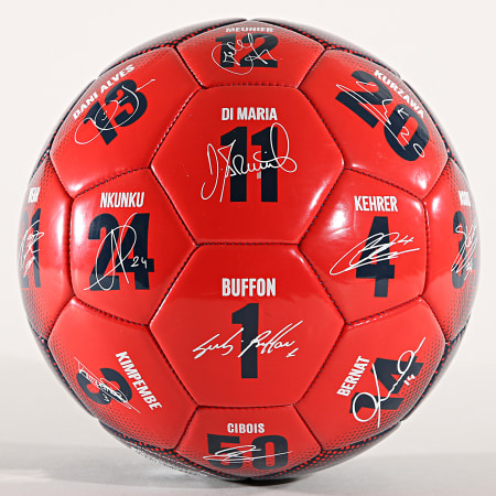 PSG - Ballon Signatures Bleu Marine Rouge