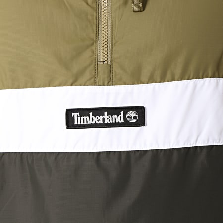 Timberland - Coupe-Vent Funnel Neck A1O8K Vert Kaki Blanc