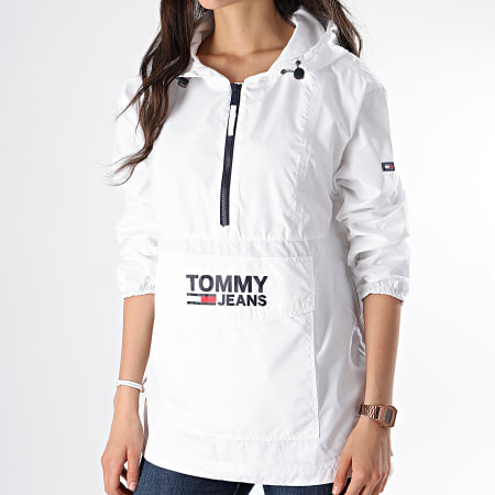 Tommy Jeans - Coupe-Vent Femme Popover 6635 Blanc