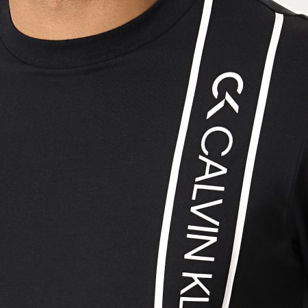 Calvin Klein - Tee Shirt Logo 00GMS9K175 Noir Blanc 