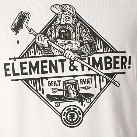 Element - Tee Shirt Rolling Blanc