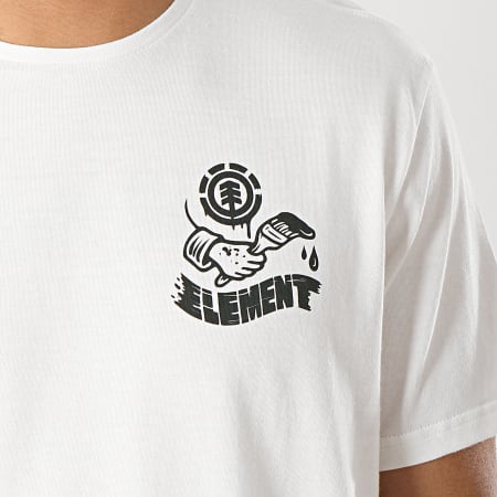 Element - Tee Shirt Painted Blanc