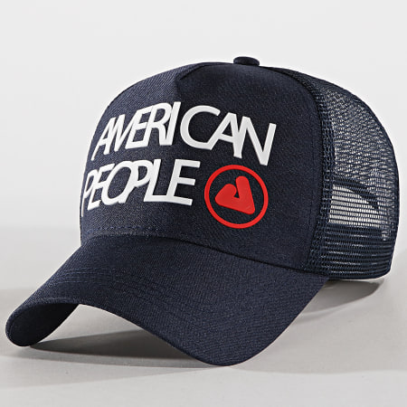 American People - Casquette Trucker Tage Bleu Marine