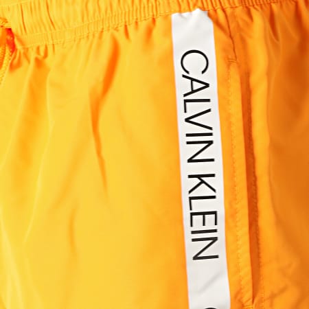 Calvin Klein - Short De Bain Avec Bandes Drawstring 294 Orange