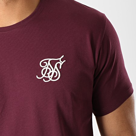 SikSilk - Tee Shirt Oversize 13787 Bordeaux