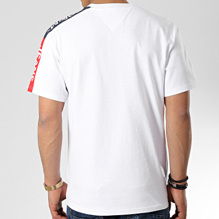 Tommy Hilfiger - Tee Shirt Avec Bandes Sleeve Graphic 6082 Blanc