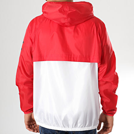 Tommy Hilfiger - Coupe-Vent Chest Logo 0090 Rouge Blanc