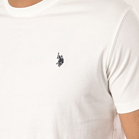 US Polo ASSN - Tee Shirt Horse Logo Blanc