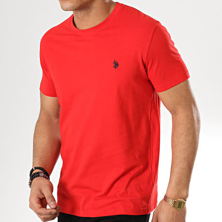 US Polo ASSN - Tee Shirt Horse Logo Rouge