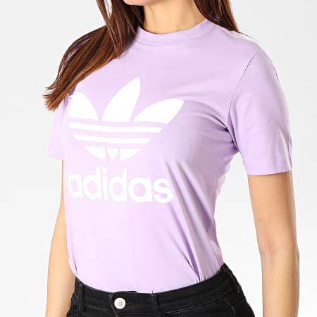 Adidas Originals - Tee Shirt Femme Trefoil DV2595 Lilas