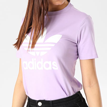 Adidas Originals - Tee Shirt Femme Trefoil DV2595 Lilas