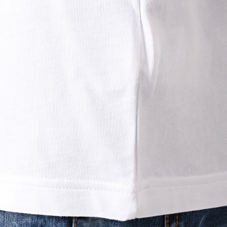Adidas Originals - Tee Shirt 3 Stripes DZ4586 Blanc Bleu Clair