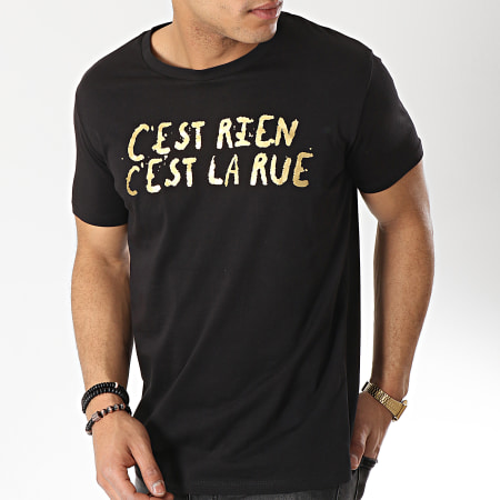 C'est Rien C'est La Rue - Tee Shirt 21 Noir Or
