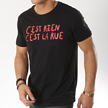 C'est Rien C'est La Rue - Tee Shirt 21 Noir Rouge
