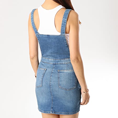 Noisy May Robe Salopette Femme Dungaree Bleu Denim