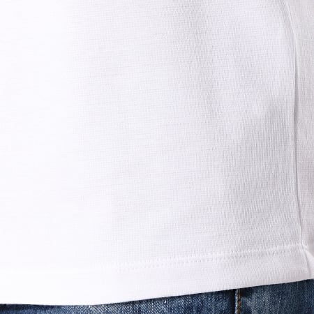 Selected - Tee Shirt Manches Longues Tony Blanc Vert Bleu Marine