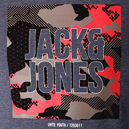 Jack And Jones - Sweat Capuche Camped Bleu Marine