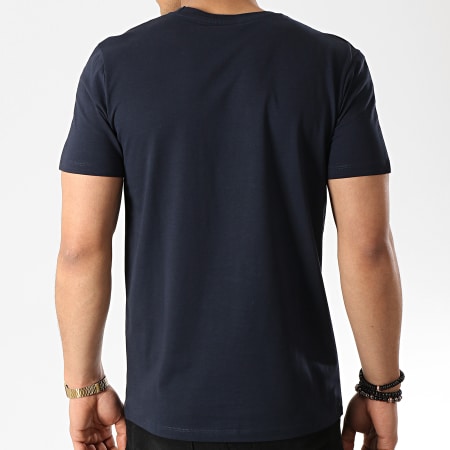 Selected - Tee Shirt A Bandes Rib Bleu Marine