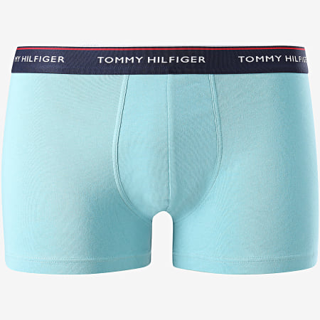 Tommy Hilfiger - Lot De 3 Boxers Premium Essentials 1U87903842 Bleu Clair Rouge Turquoise