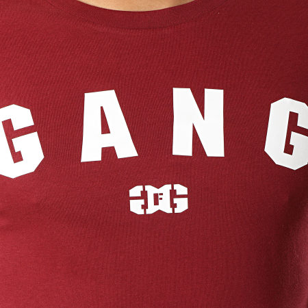 Ghetto Fabulous Gang - Tee Shirt Manches Longues Gang Bordeaux