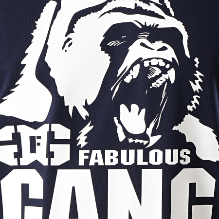 Ghetto Fabulous Gang - Tee Shirt Manches Longues Gorilla Bleu Marine