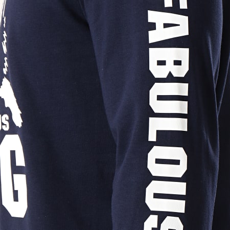 Ghetto Fabulous Gang - Tee Shirt Manches Longues Gorilla Bleu Marine