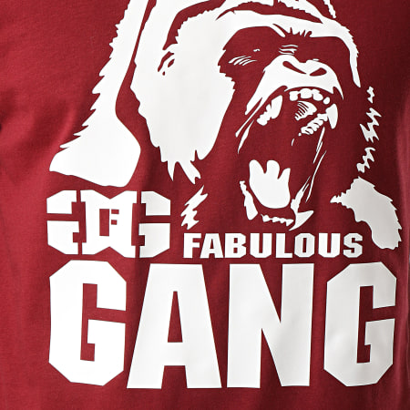 Ghetto Fabulous Gang - Tee Shirt Manches Longues Gorilla Bordeaux